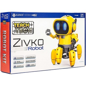image:imageElenco Teach Tech Zivko The Robot Interactive AI Capable Robot with Infrared Sensor STEM Learning Toys for Kids 10 includes Assembly Parts