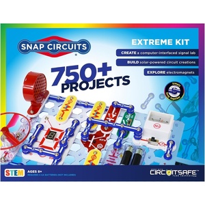 image:imageSNAP CIRCUITS Extreme SC750 STEM Electronics Kit for Kids Ages 8750 Projects