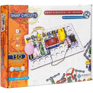 image:imageSnap Circuits Jr Select SC130 Electronics Exploration Kit  Over 130 Projects  Full Color Project Manual  30 Parts  STEM Educational Toys for Kids 8